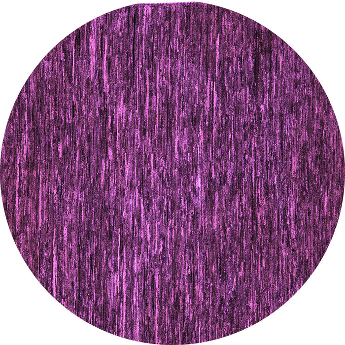Round Abstract Purple Modern Rug, abs5494pur