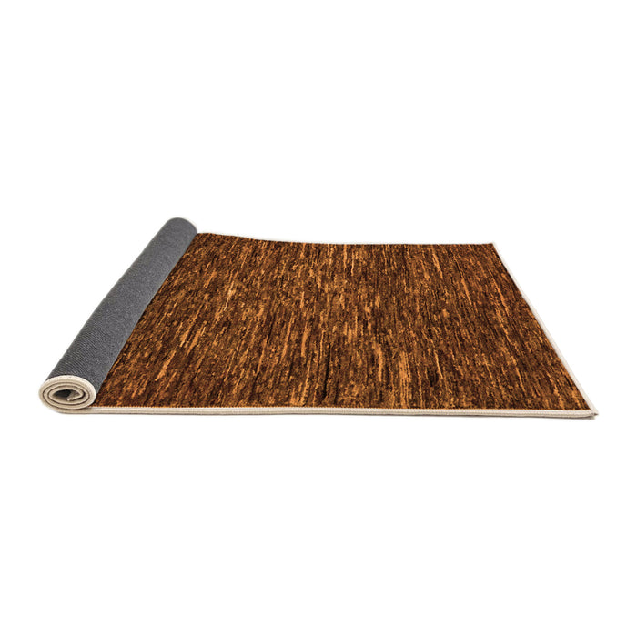 Sideview of Abstract Orange Modern Rug, abs5494org