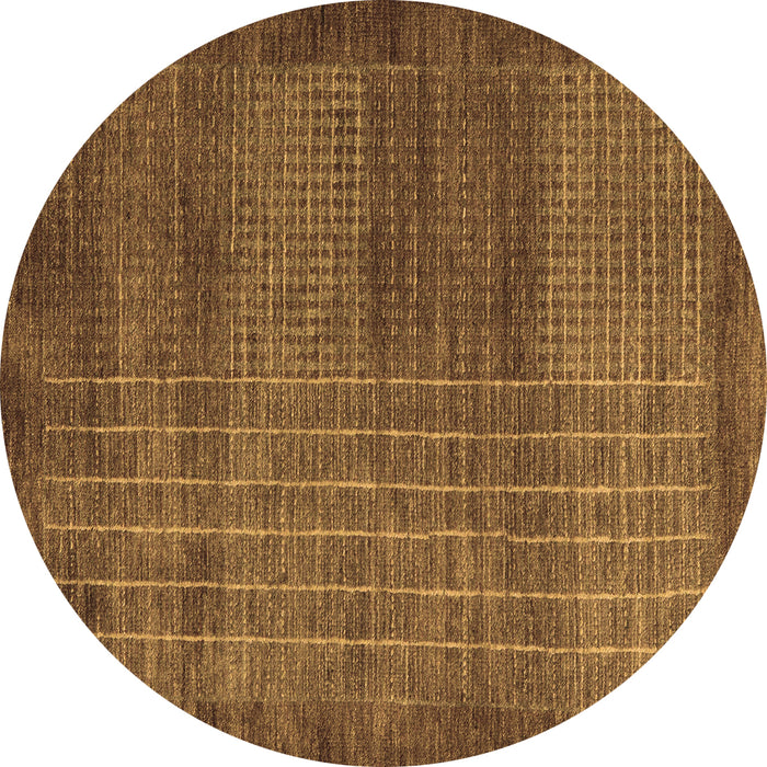 Round Machine Washable Abstract Brown Modern Rug, wshabs5495brn