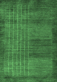 Abstract Emerald Green Modern Rug, abs5495emgrn