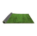 Sideview of Abstract Green Modern Rug, abs5495grn