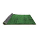 Sideview of Abstract Emerald Green Modern Rug, abs5495emgrn