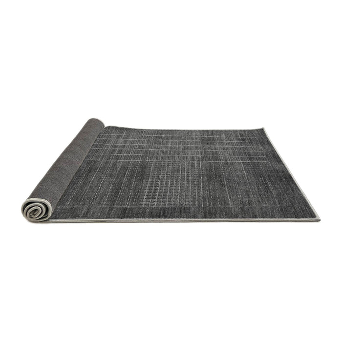 Sideview of Abstract Gray Modern Rug, abs5495gry