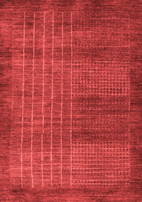 Abstract Red Modern Rug, abs5495red