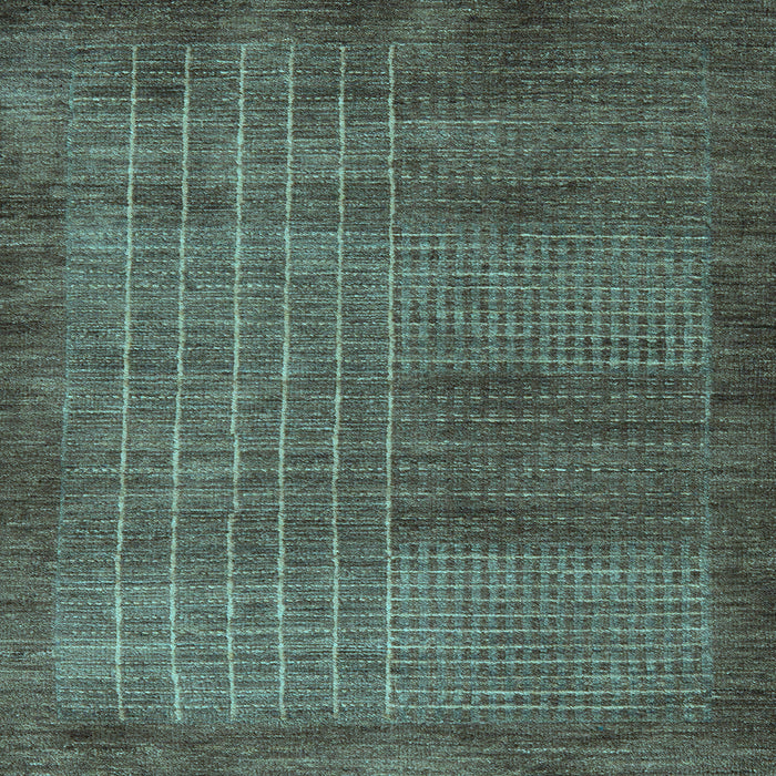 Square Abstract Light Blue Modern Rug, abs5495lblu