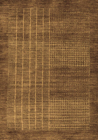 Abstract Brown Modern Rug, abs5495brn