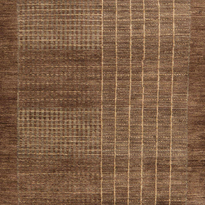 Abstract Saddle Brown Modern Rug, abs5495