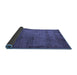 Sideview of Abstract Blue Modern Rug, abs5495blu