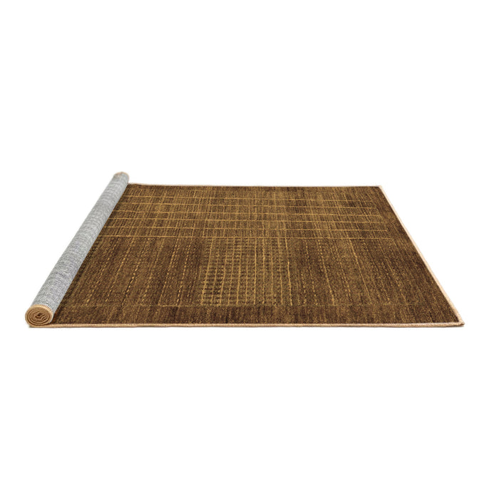 Sideview of Machine Washable Abstract Brown Modern Rug, wshabs5495brn