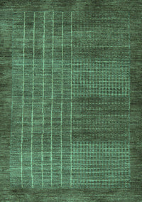 Abstract Turquoise Modern Rug, abs5495turq