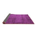 Sideview of Abstract Purple Modern Rug, abs5495pur