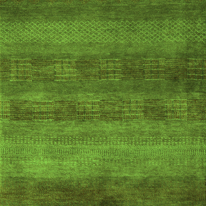 Machine Washable Abstract Green Modern Area Rugs, wshabs5496grn