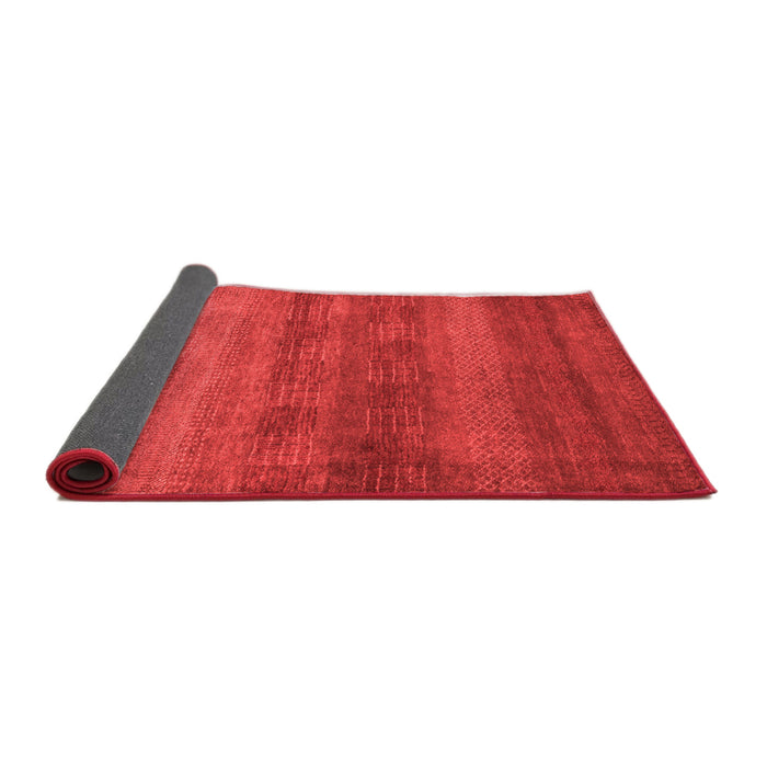 Abstract Red Modern Area Rugs