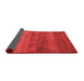 Abstract Red Modern Area Rugs