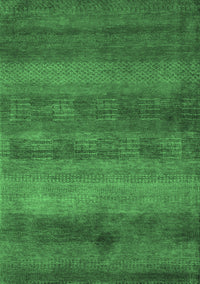 Abstract Emerald Green Modern Rug, abs5496emgrn