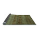 Sideview of Abstract Light Blue Modern Rug, abs5496lblu