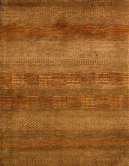 Abstract Neon Orange Modern Rug, abs5496