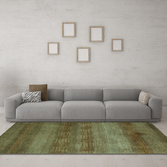 Machine Washable Abstract Light Blue Modern Rug in a Living Room, wshabs5496lblu