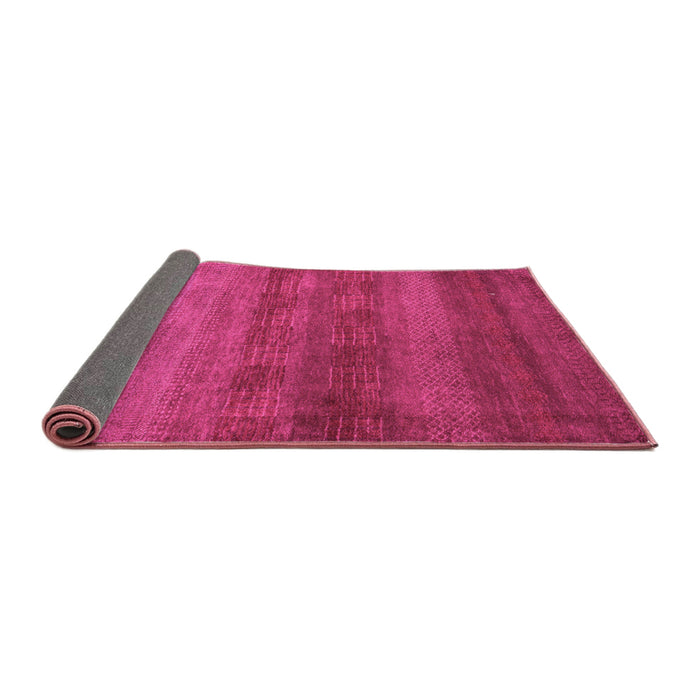 Sideview of Abstract Pink Modern Rug, abs5496pnk