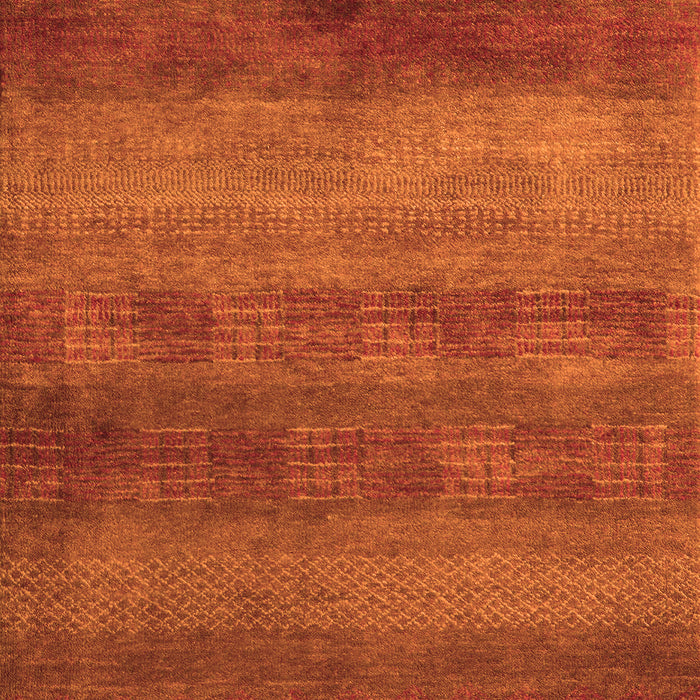 Machine Washable Abstract Orange Modern Area Rugs, wshabs5496org