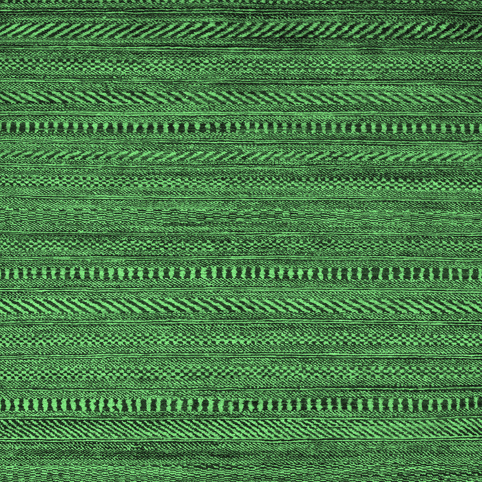 Square Machine Washable Abstract Emerald Green Modern Area Rugs, wshabs5497emgrn
