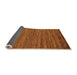 Sideview of Abstract Orange Modern Rug, abs5497org
