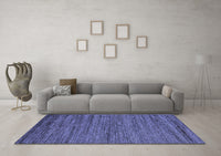 Machine Washable Abstract Blue Modern Rug, wshabs5497blu