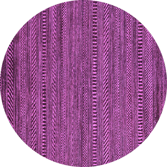 Round Machine Washable Abstract Purple Modern Area Rugs, wshabs5497pur