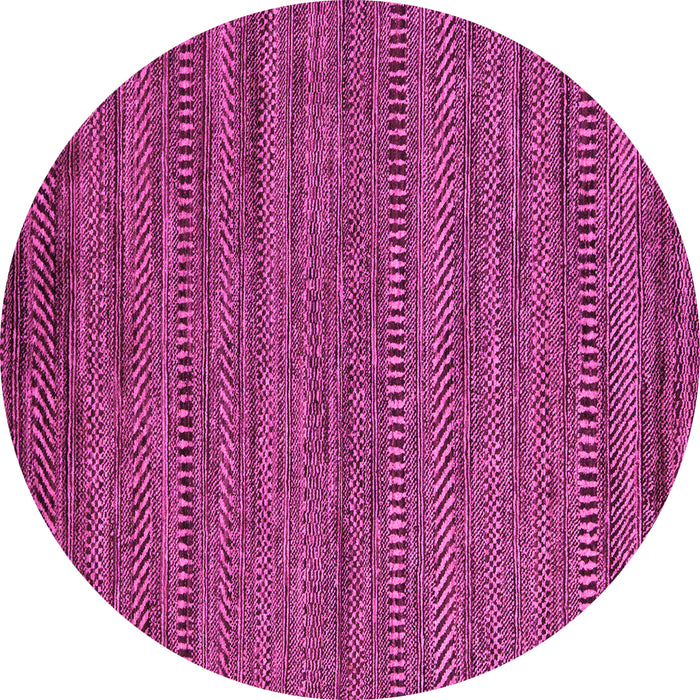 Round Abstract Pink Modern Rug, abs5497pnk