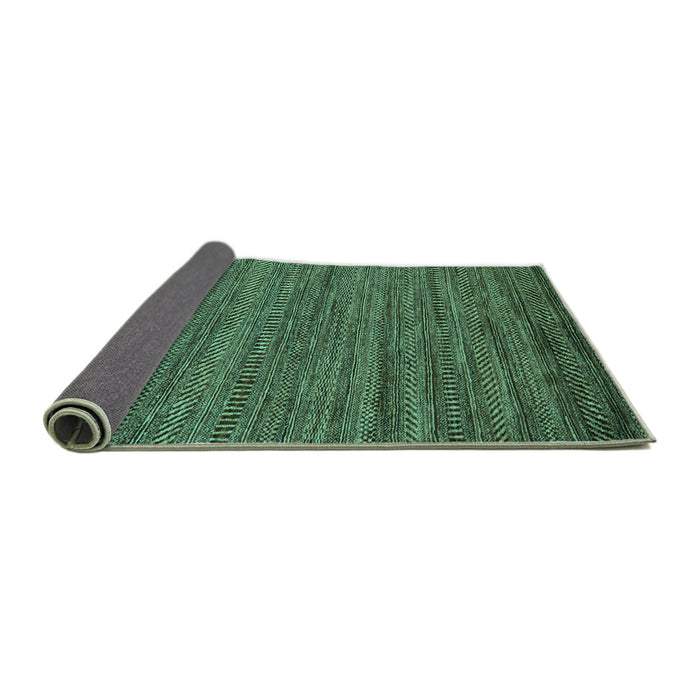 Sideview of Abstract Turquoise Modern Rug, abs5497turq