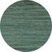 Round Abstract Light Blue Modern Rug, abs5497lblu