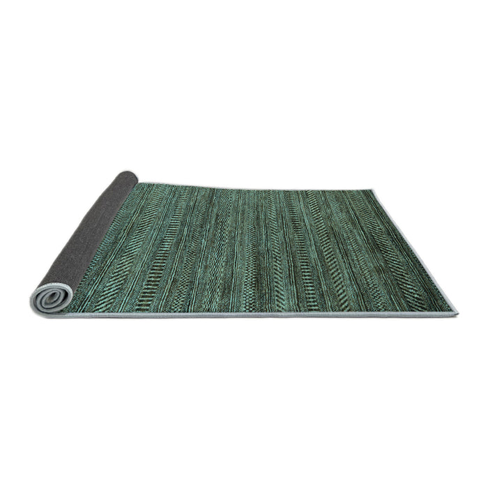 Sideview of Abstract Light Blue Modern Rug, abs5497lblu