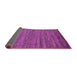 Sideview of Abstract Purple Modern Rug, abs5497pur
