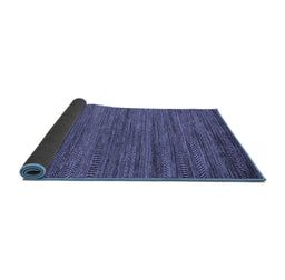 Sideview of Abstract Blue Modern Rug, abs5497blu