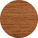 Round Abstract Orange Modern Rug, abs5497org