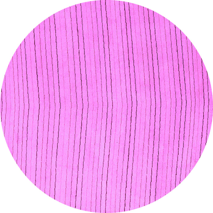 Round Solid Purple Modern Rug, abs5498pur