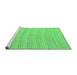 Sideview of Machine Washable Solid Emerald Green Modern Area Rugs, wshabs5498emgrn