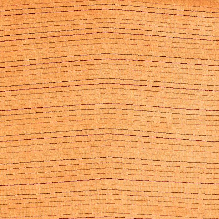 Square Machine Washable Solid Orange Modern Area Rugs, wshabs5498org