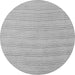 Round Solid Gray Modern Rug, abs5498gry