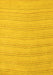 Machine Washable Solid Yellow Modern Rug, wshabs5498yw