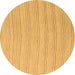 Round Solid Brown Modern Rug, abs5498brn