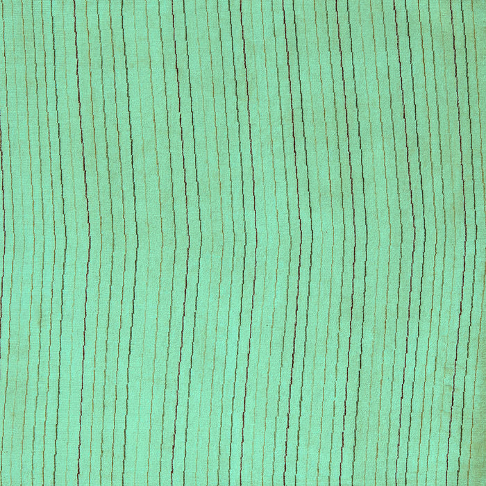 Square Machine Washable Solid Turquoise Modern Area Rugs, wshabs5498turq