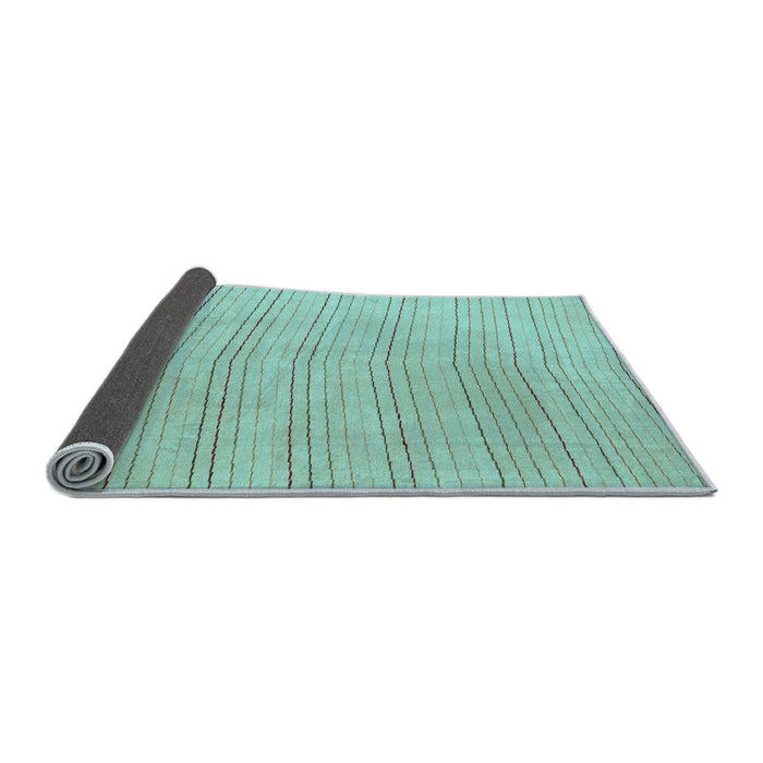 Sideview of Solid Light Blue Modern Rug, abs5498lblu