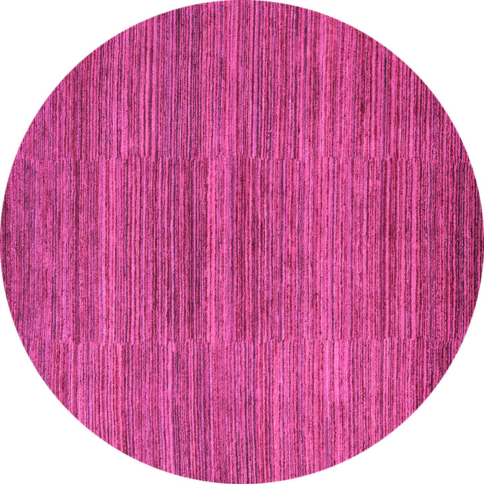 Round Abstract Pink Modern Rug, abs5499pnk