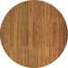 Round Abstract Brown Modern Rug, abs5499brn