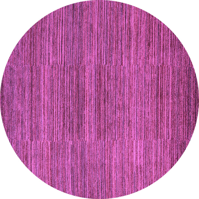 Round Machine Washable Abstract Purple Modern Area Rugs, wshabs5499pur