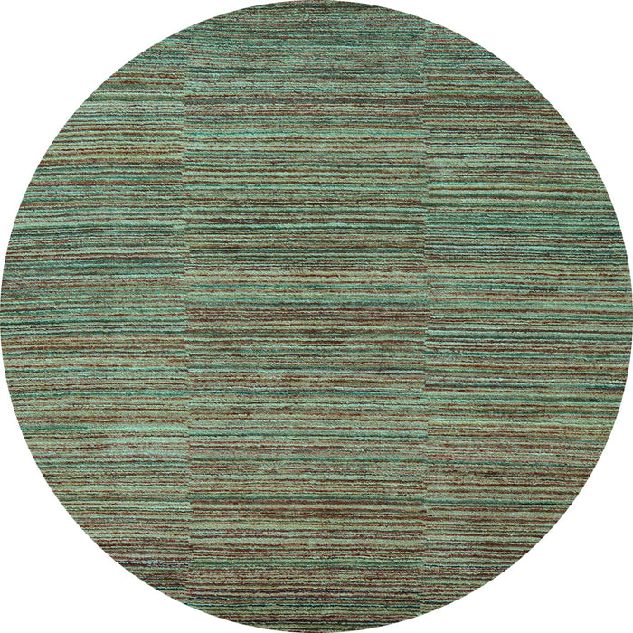 Round Machine Washable Abstract Light Blue Modern Rug, wshabs5499lblu