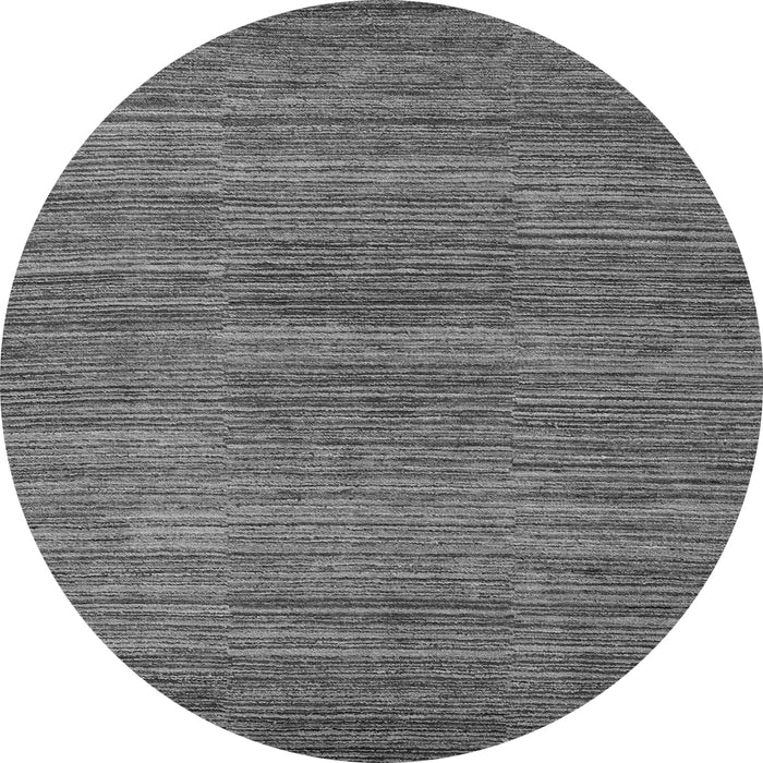 Round Machine Washable Abstract Gray Modern Rug, wshabs5499gry