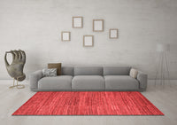 Machine Washable Abstract Red Modern Rug, wshabs5499red