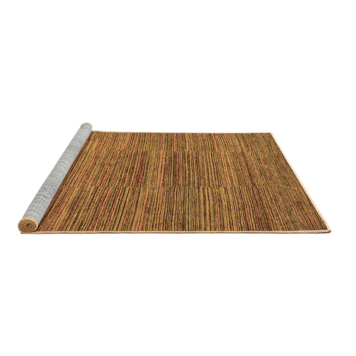 Sideview of Machine Washable Abstract Brown Modern Rug, wshabs5499brn